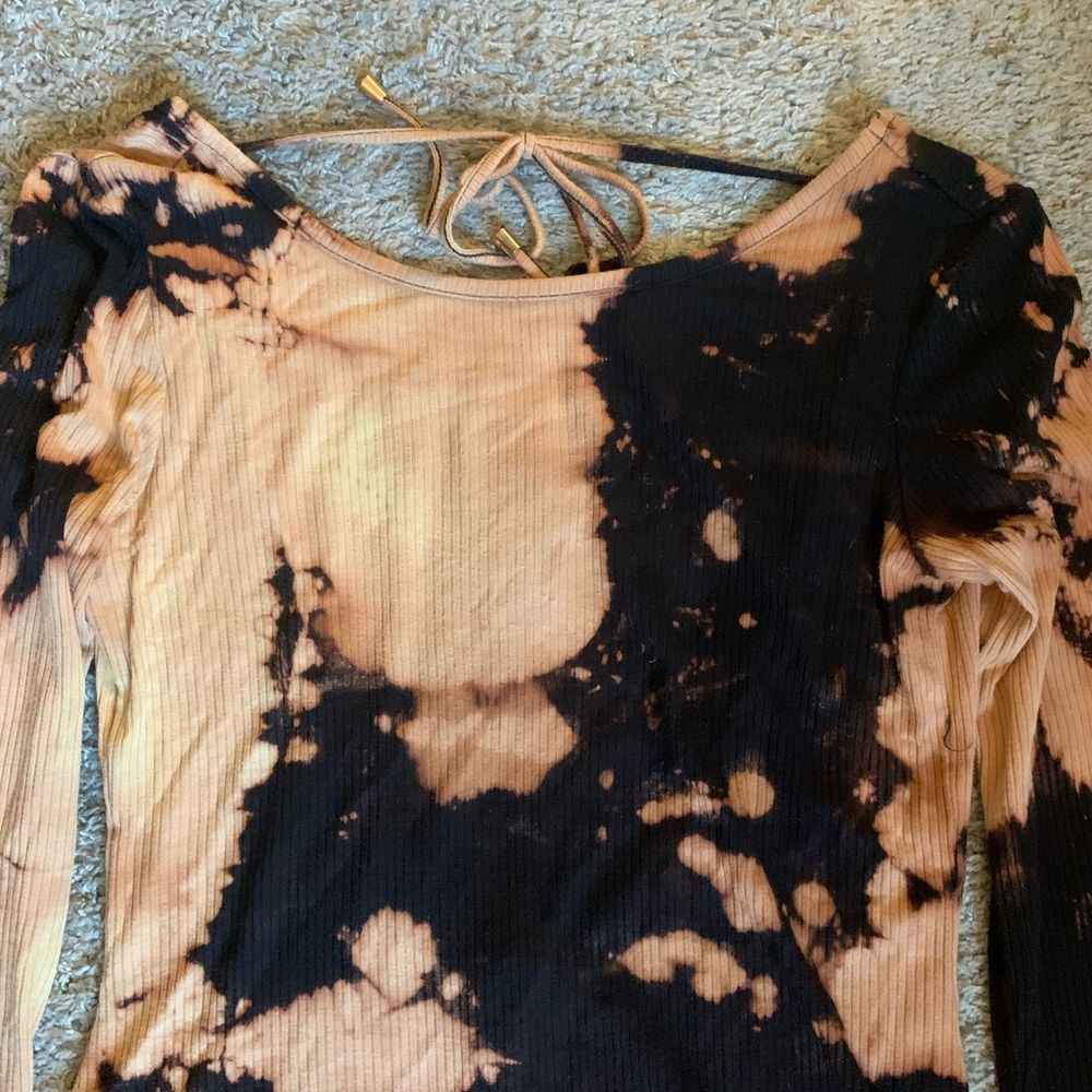 Bleach dyed dress